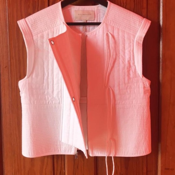 Rare BCBG RUNWAY “Christoff” vest In Light Pink - Picture 8 of 9